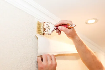Pose de papier peint à Bovel — revêtements muraux et toiles de verre
